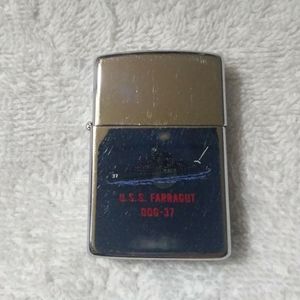 Vintage zippo u.s.s.farragut ddg-37